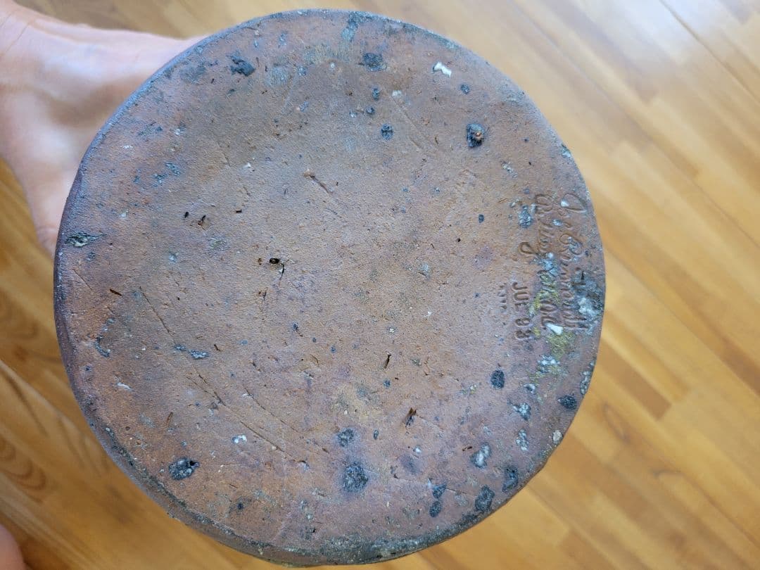 アメリカ南部のフォークアート（民芸） ガラス製の陶器壺 Pottery Jug