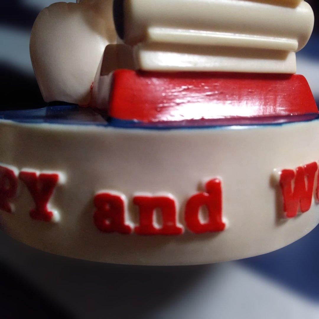 週末限定　スヌーピー＆ウッドストック　タイプライター 　ソフビ貯金箱　レア　美品