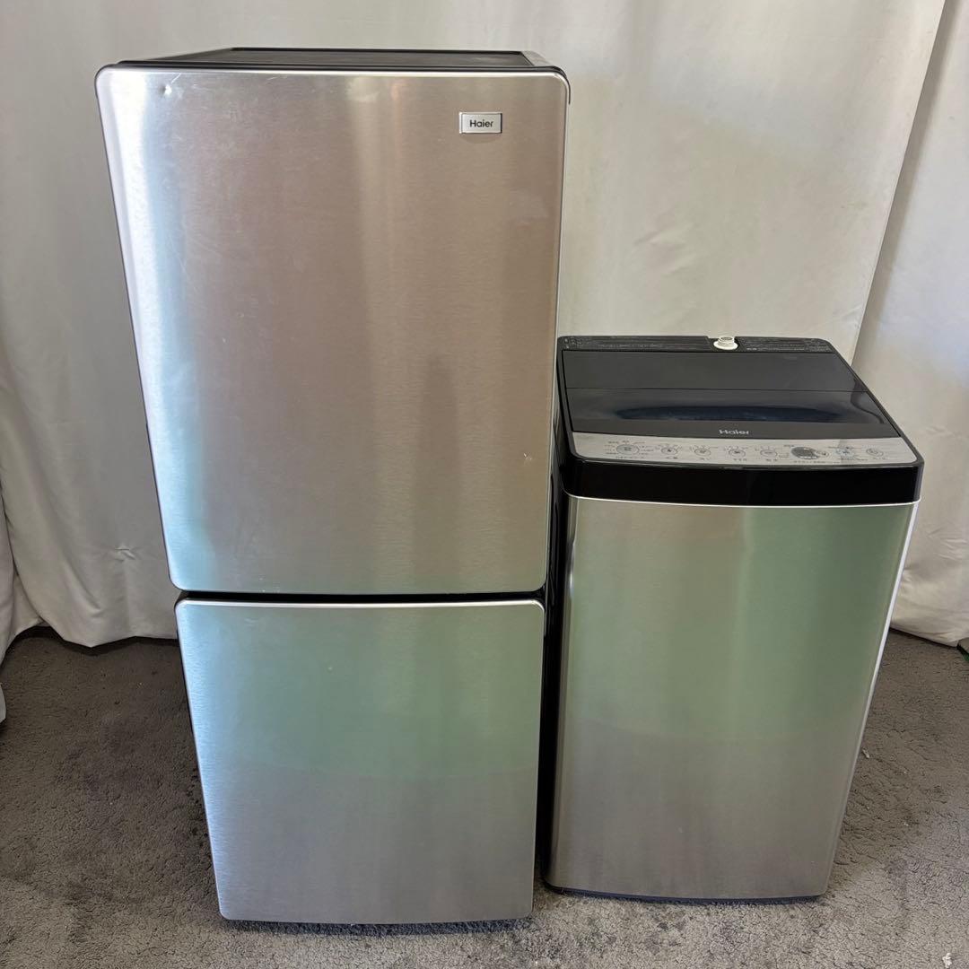 74❤️　冷蔵庫　洗濯機　Haier　一人暮らし　単身セット　安い　綺麗　設置無料