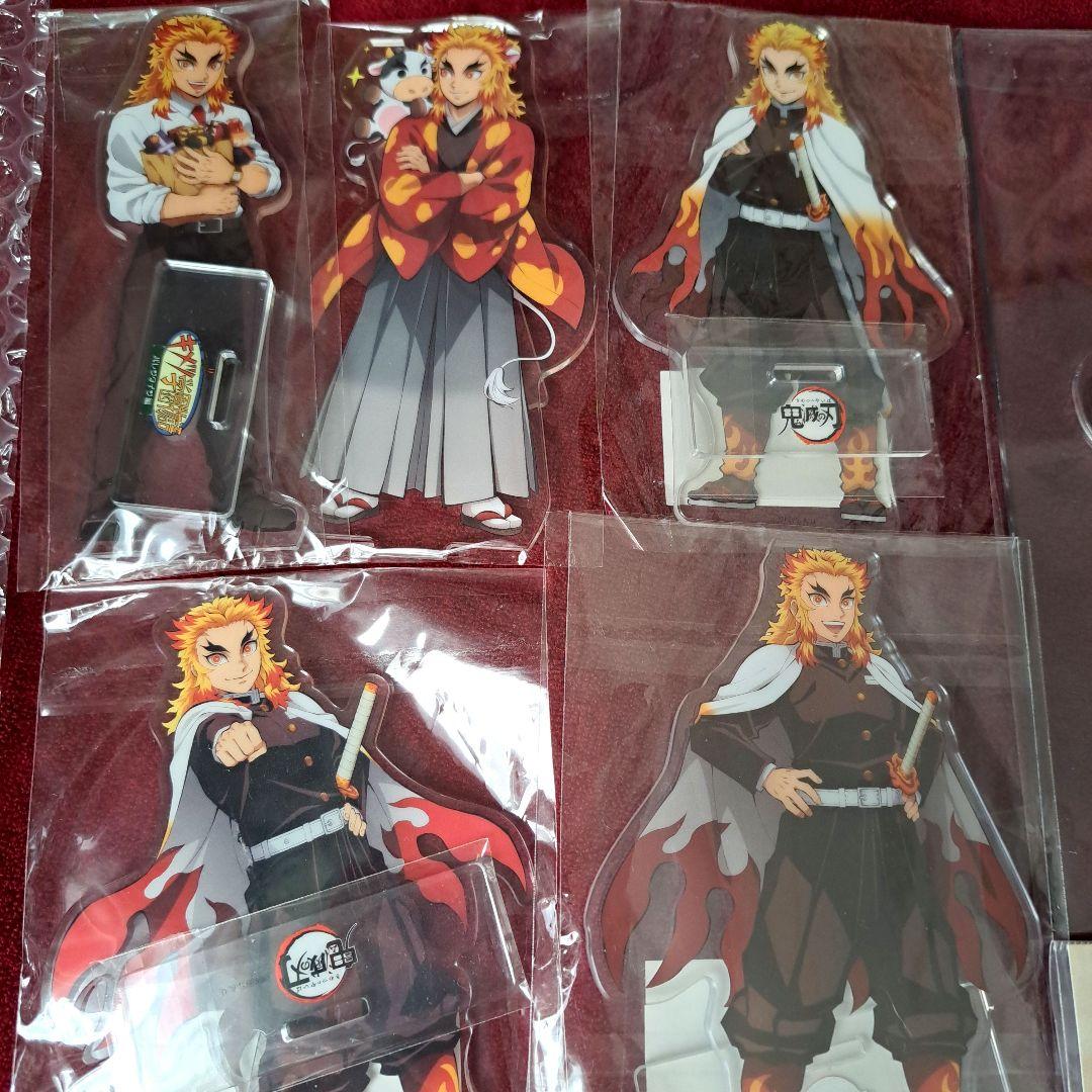 煉獄杏寿郎 アクリルスタンド 複製ミニ色紙 缶バッジ 11点セット【未使用】