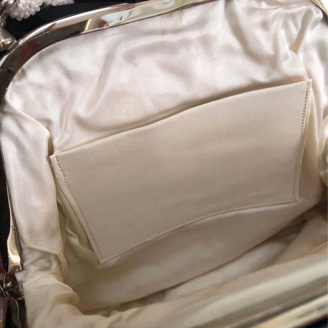 ビーズバッグ　がま口　昭和レトロ　ビンテージ　アンティーク ビーズ