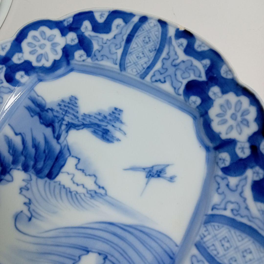 古伊万里　謙　染付　皿5枚　F−284