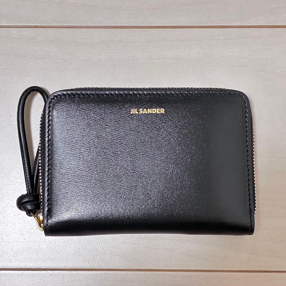 JIL SANDER ジルサンダー 二つ折り 財布 ウォレット ブラック