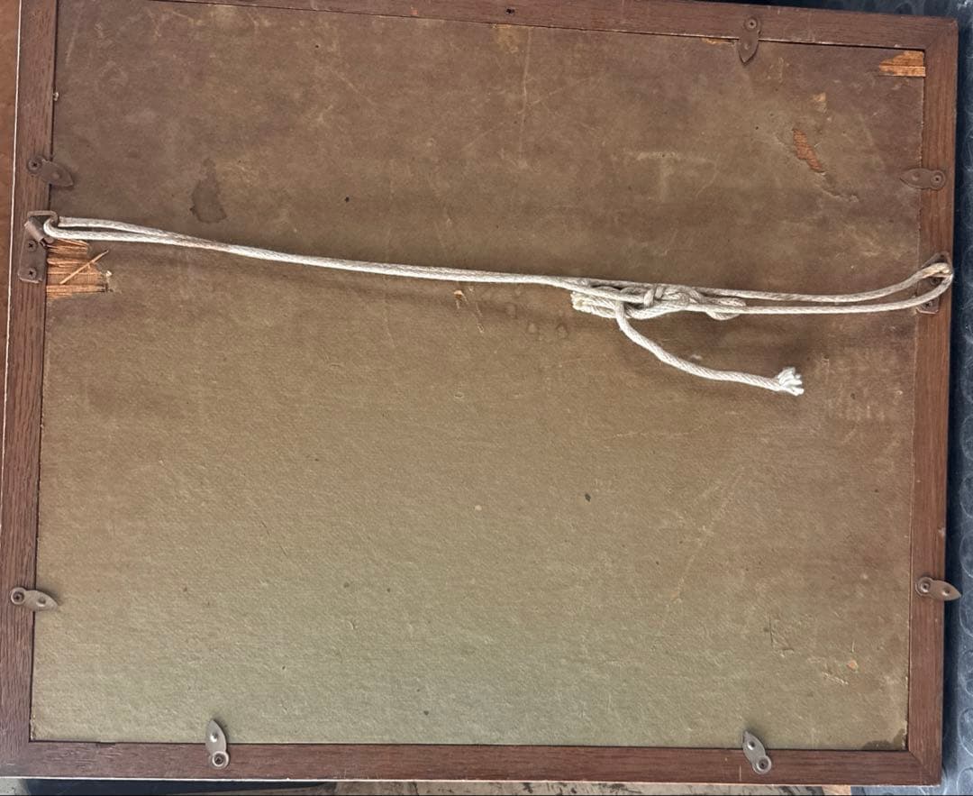 K. Akimoto 秋の風景 油彩画