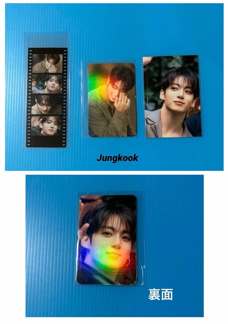 BTS Jungkookフィルムブックマーク・ホログラムフォトカード・ステッカー