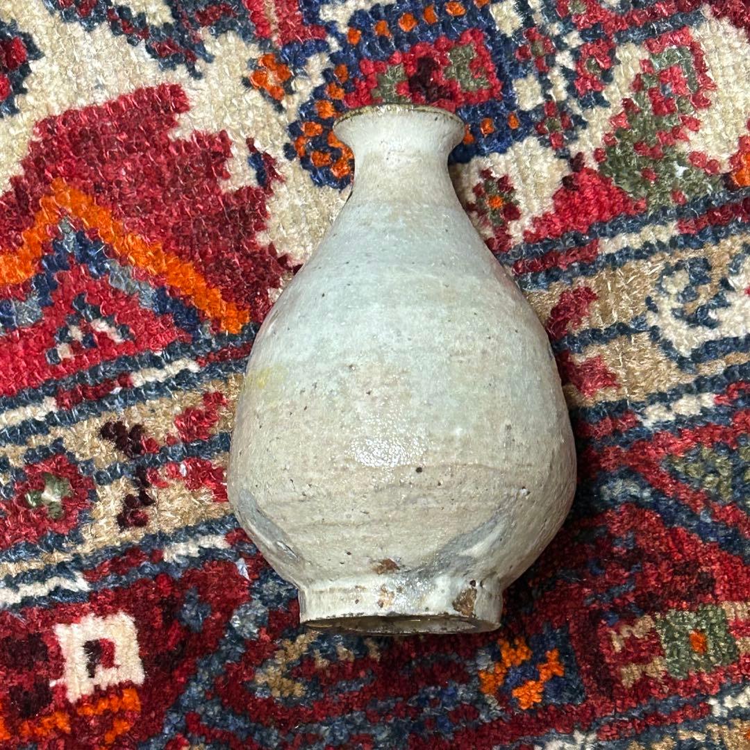 大吉さん　泥牛作品　粉引徳利