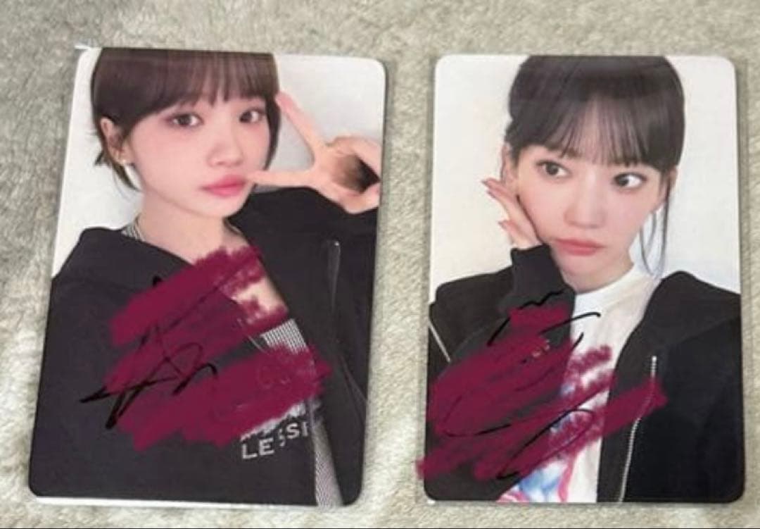 LE SSERAFIM SPAGHETTI 直筆サイン トレカ weverse