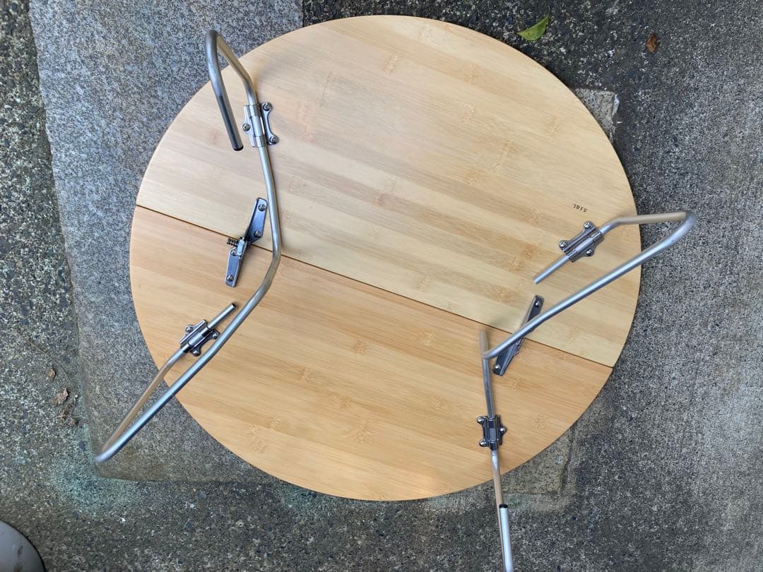  peak ワンアクション　ちゃぶ台　竹 M