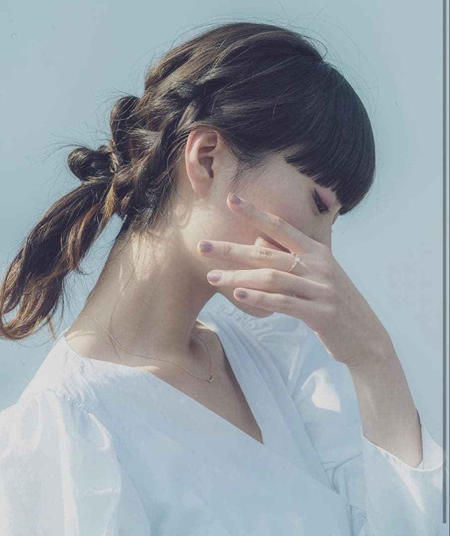 【13号】 ete K10YG ムーンストーン ホワイトトパーズ リング