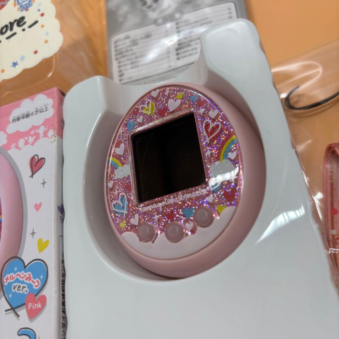 【美品】バンダイ　たまごっちみーつ　メルヘンみーつver ピンク　ストラップ付き