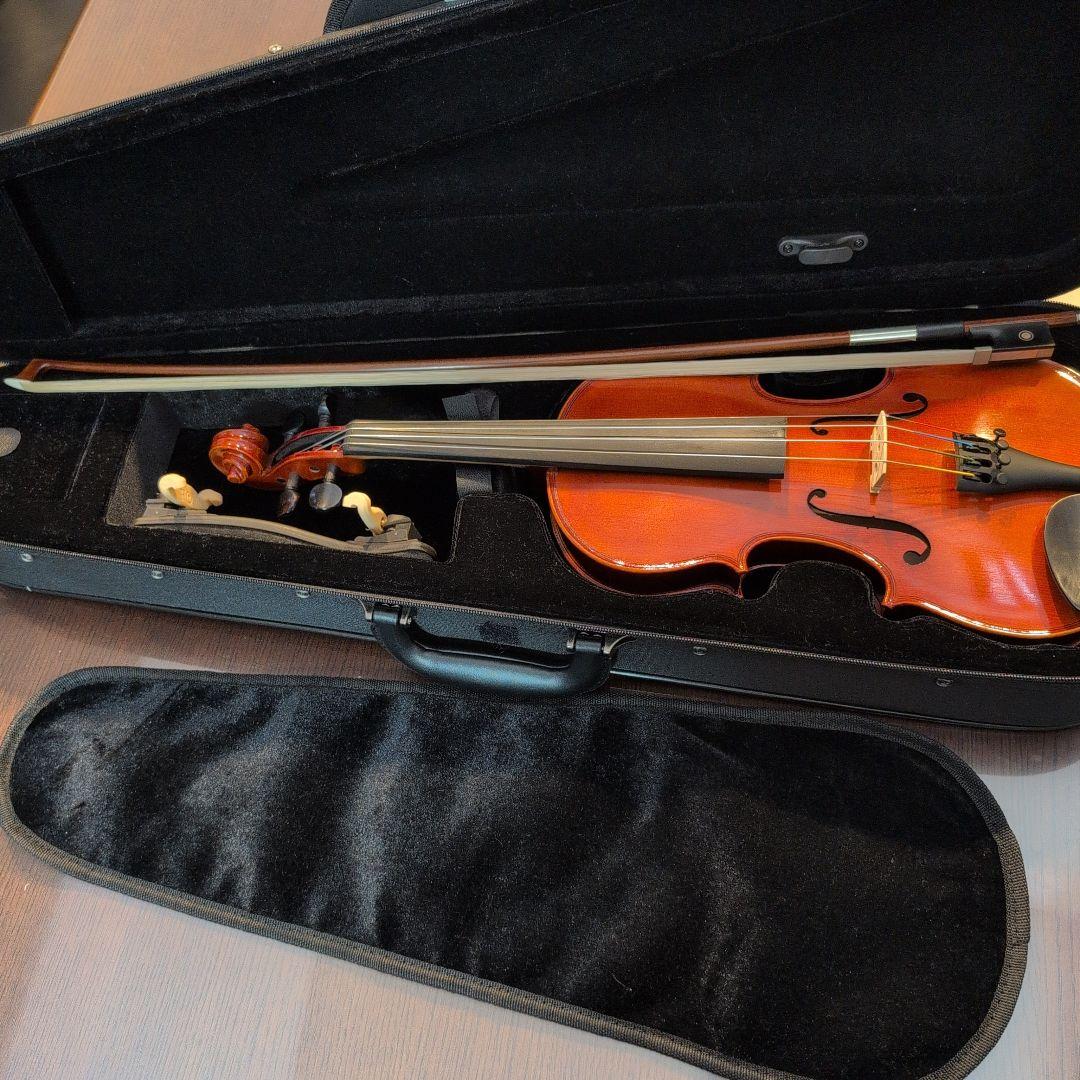 GRAZIOSO　3/4 バイオリン本体　弓・肩当て・ハードケース付き