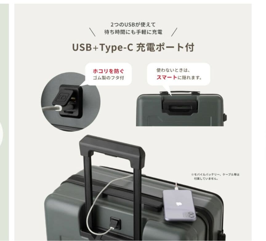 【ぶたバラ】多機能フロントオープンキャリーケース レジェンドウォーカー