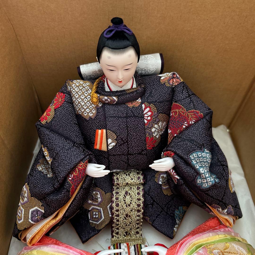 雛人形　桜の花装飾 木製台