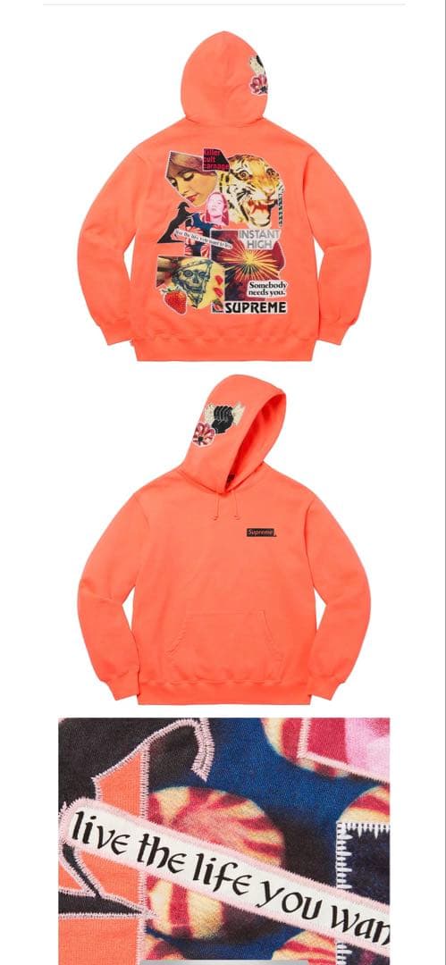 トップス Supreme Instant High Patches Hooded