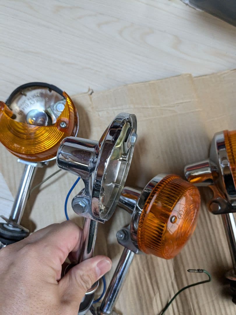 当時物　Z1 Z2 KZ1000 KZ650 ザッパー丸型ウィンカー 4個セット