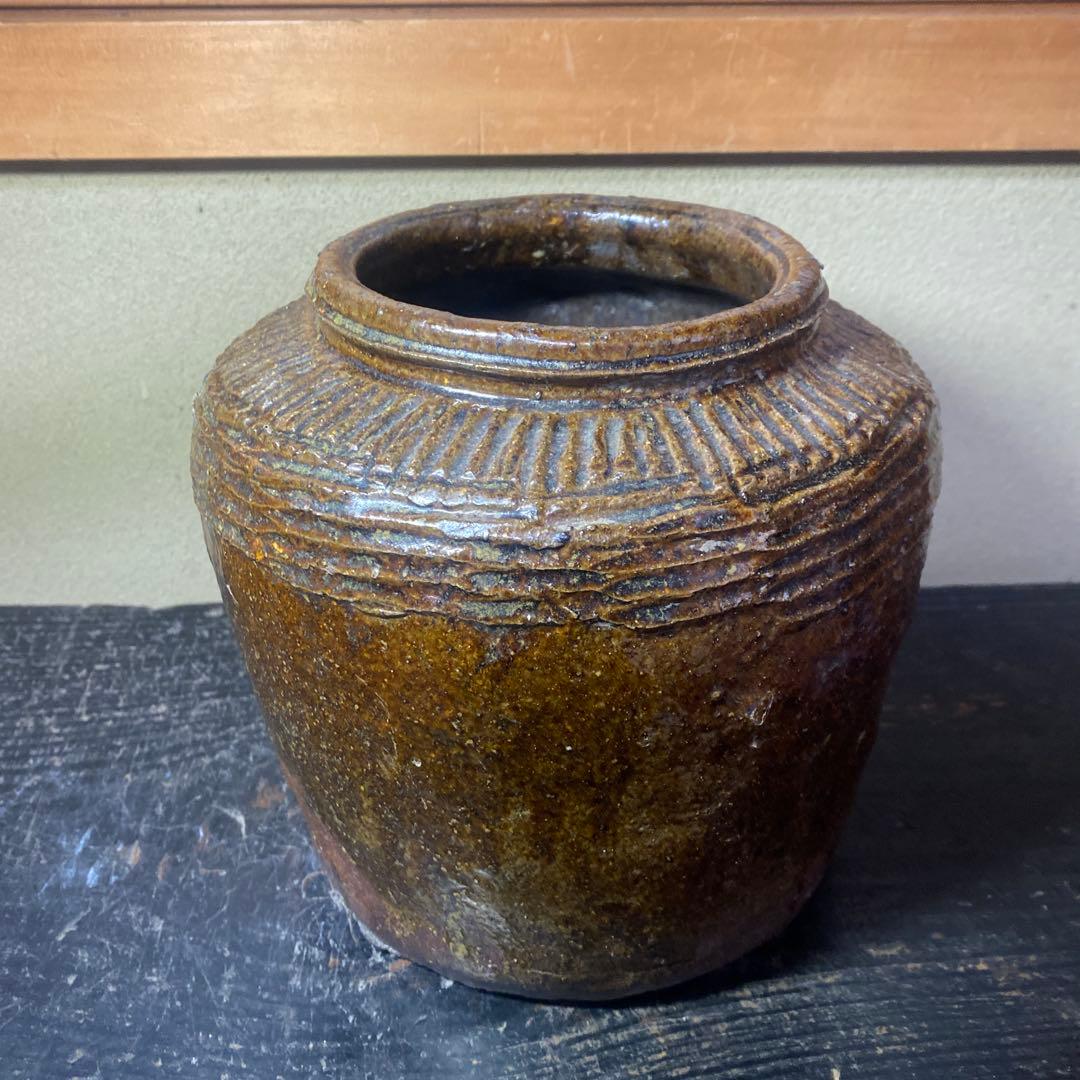 中国　古玩　南蛮水指【桐箱付】16cm20cm