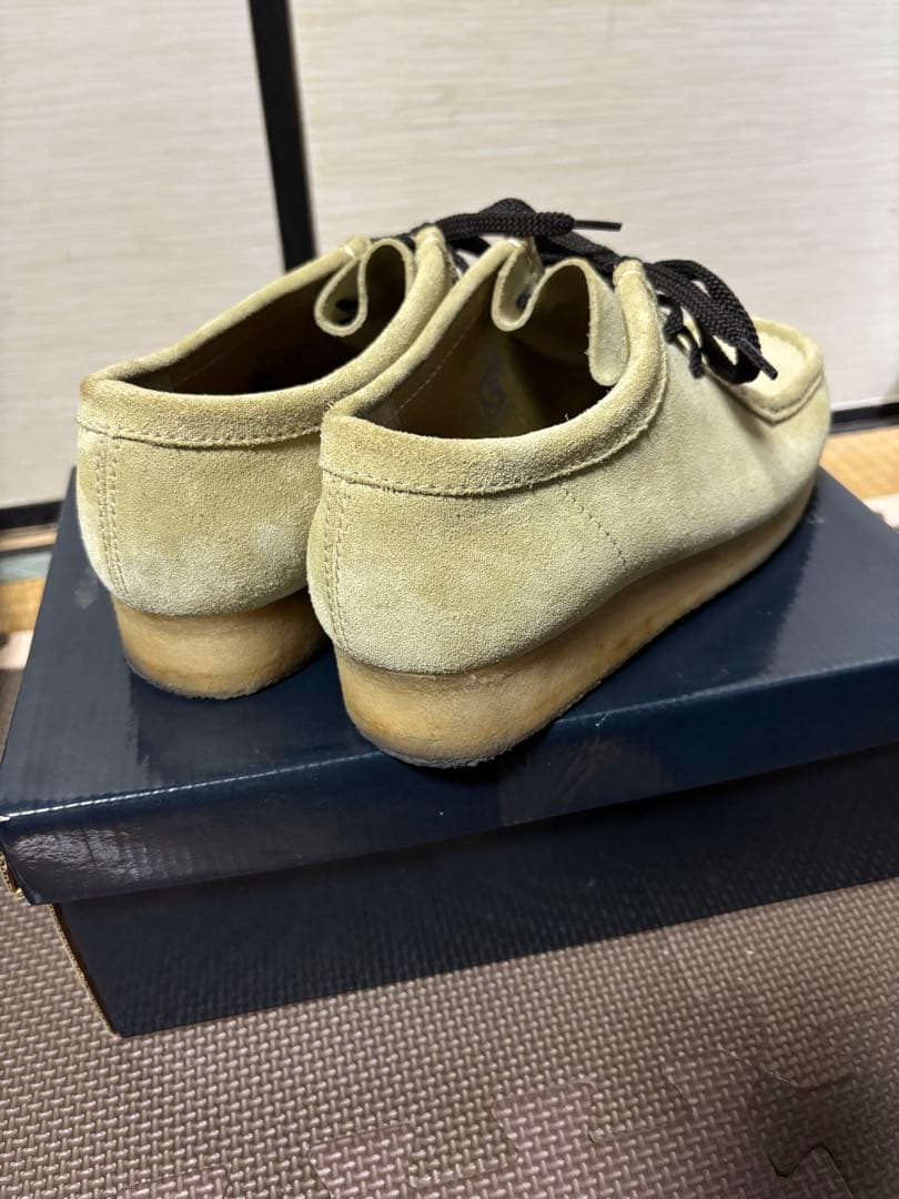 CLARKS クラークス ワラビー ベージュスエードuk8us9美品