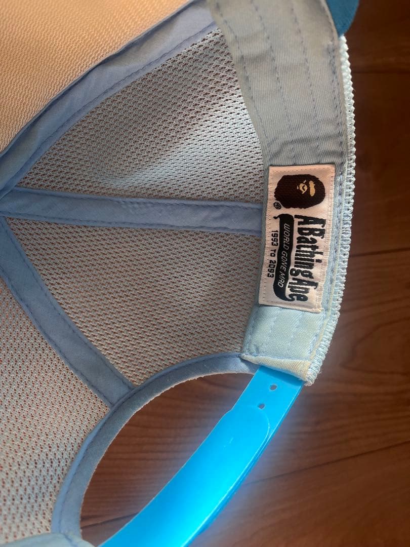 kiil  ABATHING APE ストーン装飾 キャップ 青/白