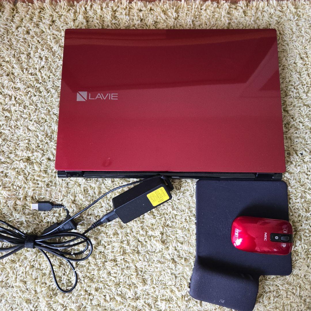 LAVIE ノートPC PC-NS350HAR-KS レッド