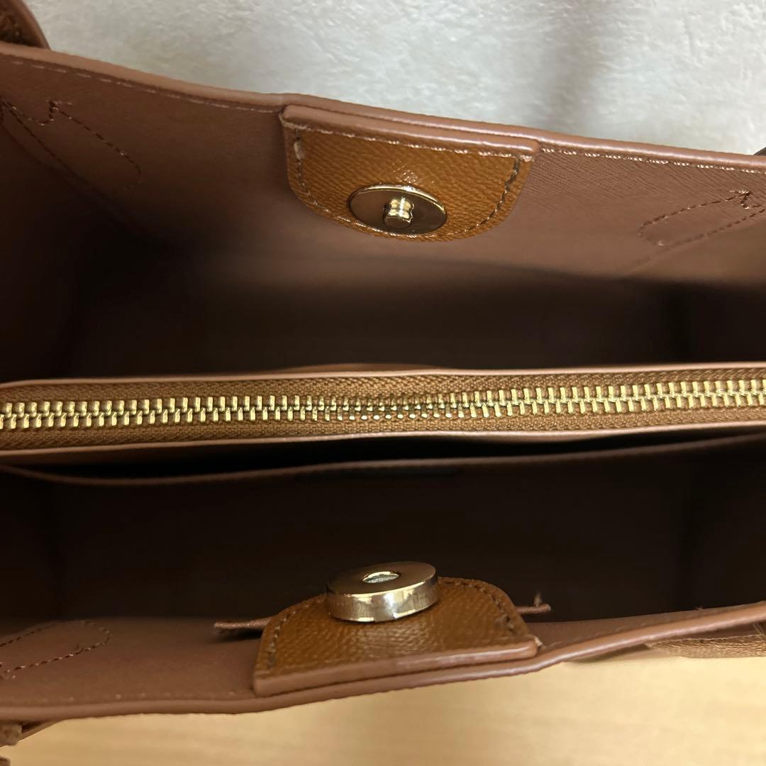 【美品】FURLA バッグ ブラウン