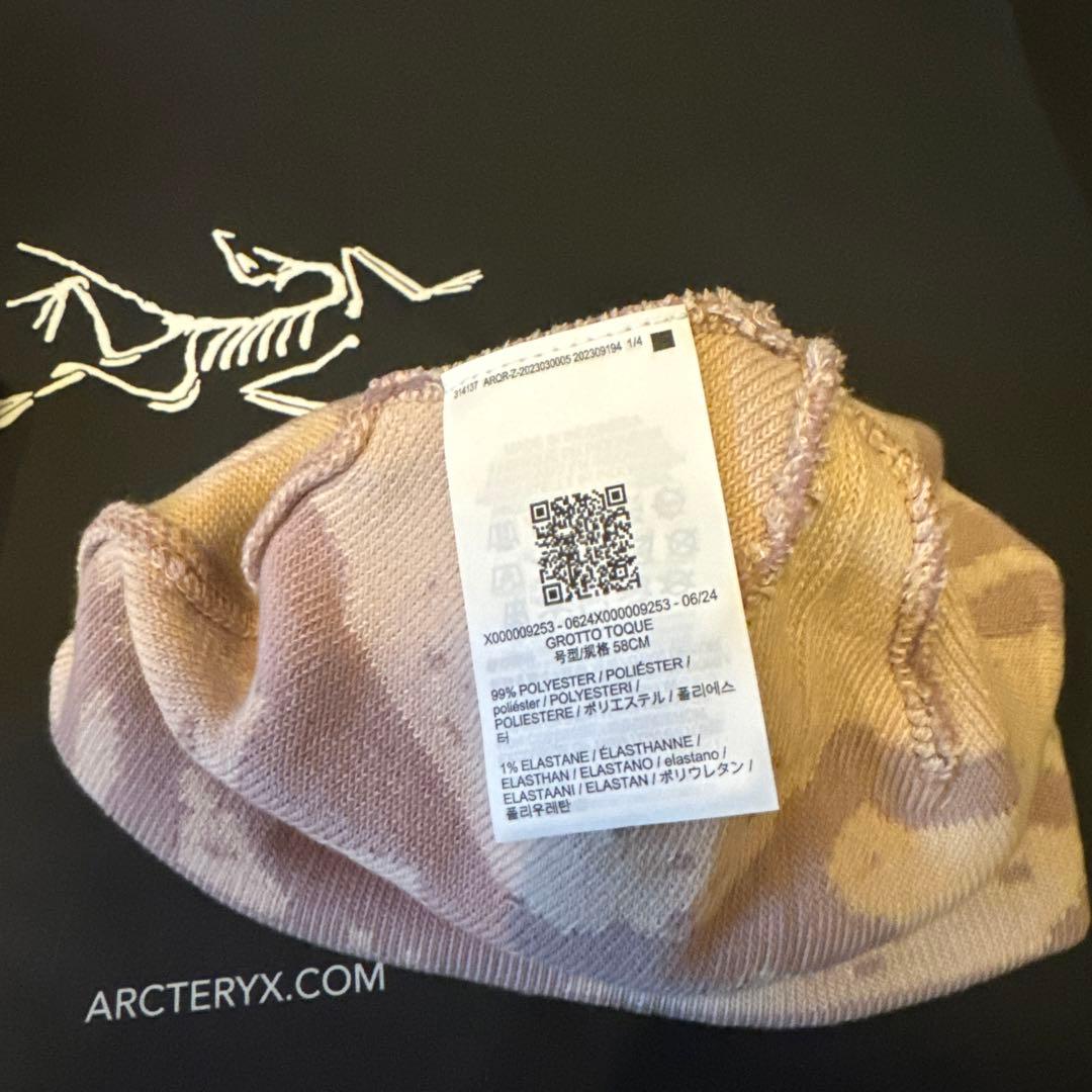 今期カナダ購入正規ARC’TERYX Grotto Toque Roseニット帽