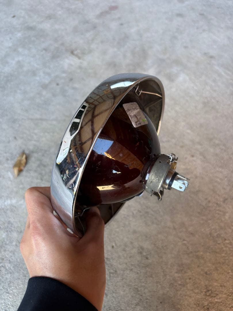 当時物 シビエ 凹み ヘッドライト 160パイ cb400four gt380