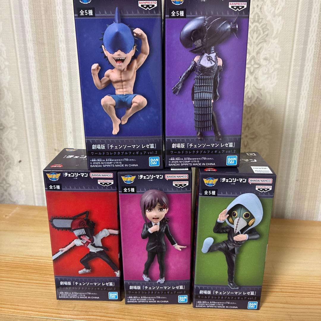 劇場版 チェンソーマン ワールドコレクタブルフィギュア　5種　コンプリートセット