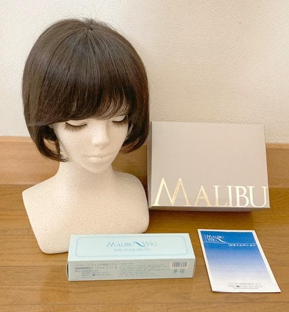 じゅん　マリブ　人毛MIX　医療用ウィッグ 　レイヤーショートボブ