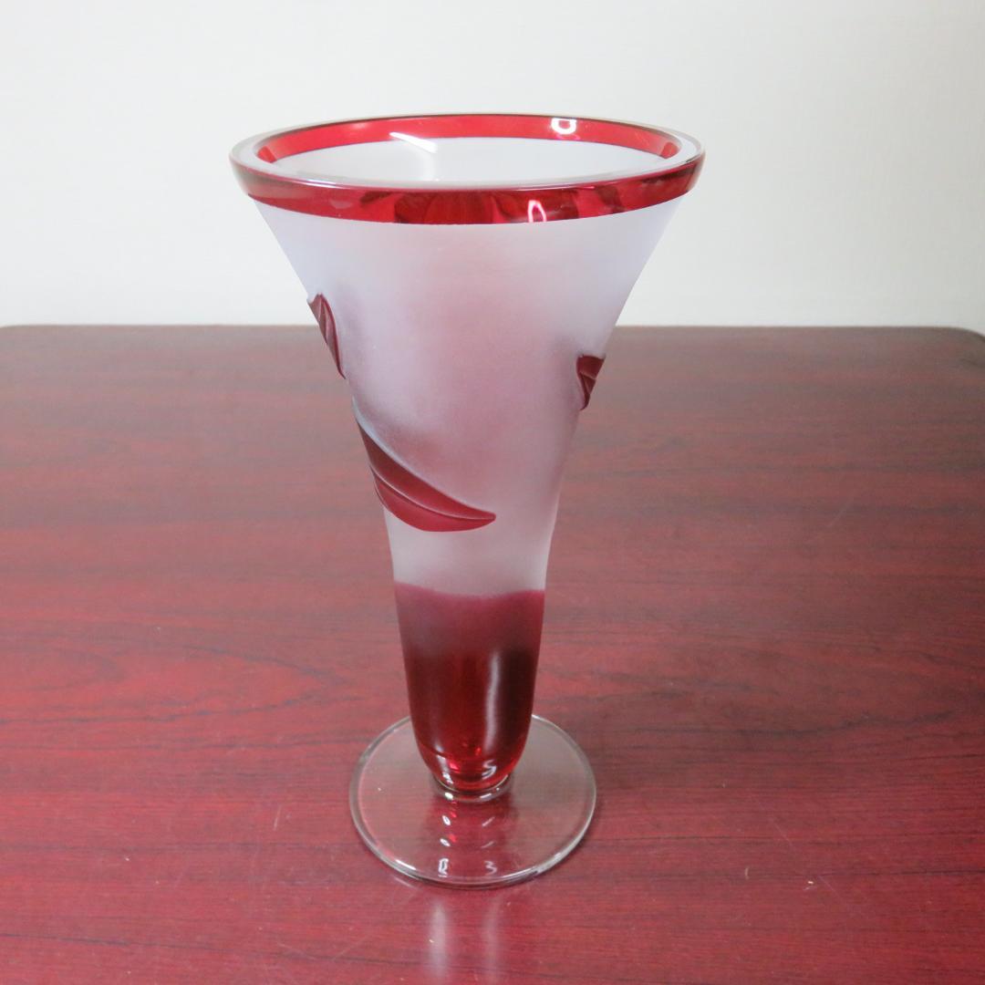 花瓶 フラワーベース 花器 ドイツ製 ドレスデンクリスタル 花