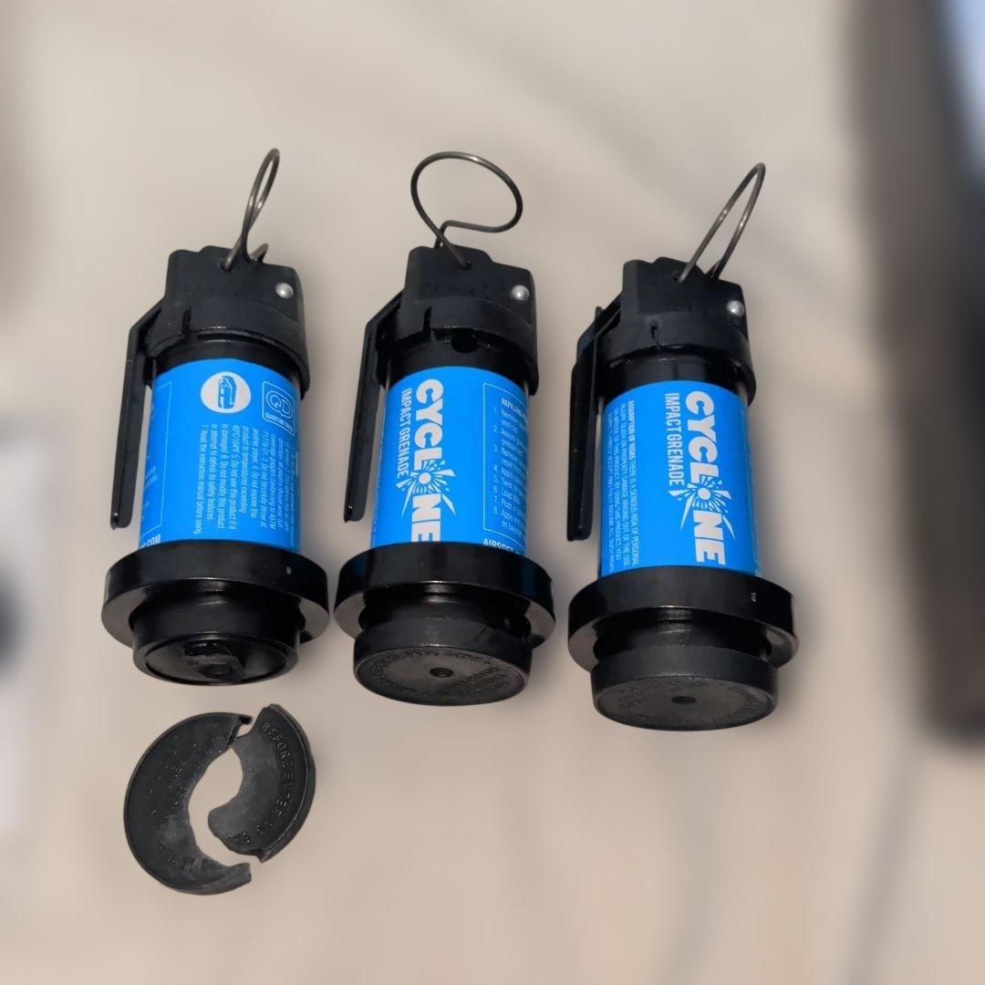 サイクロンインパクトグレネード　初期ロット　3個セット　パッチ付