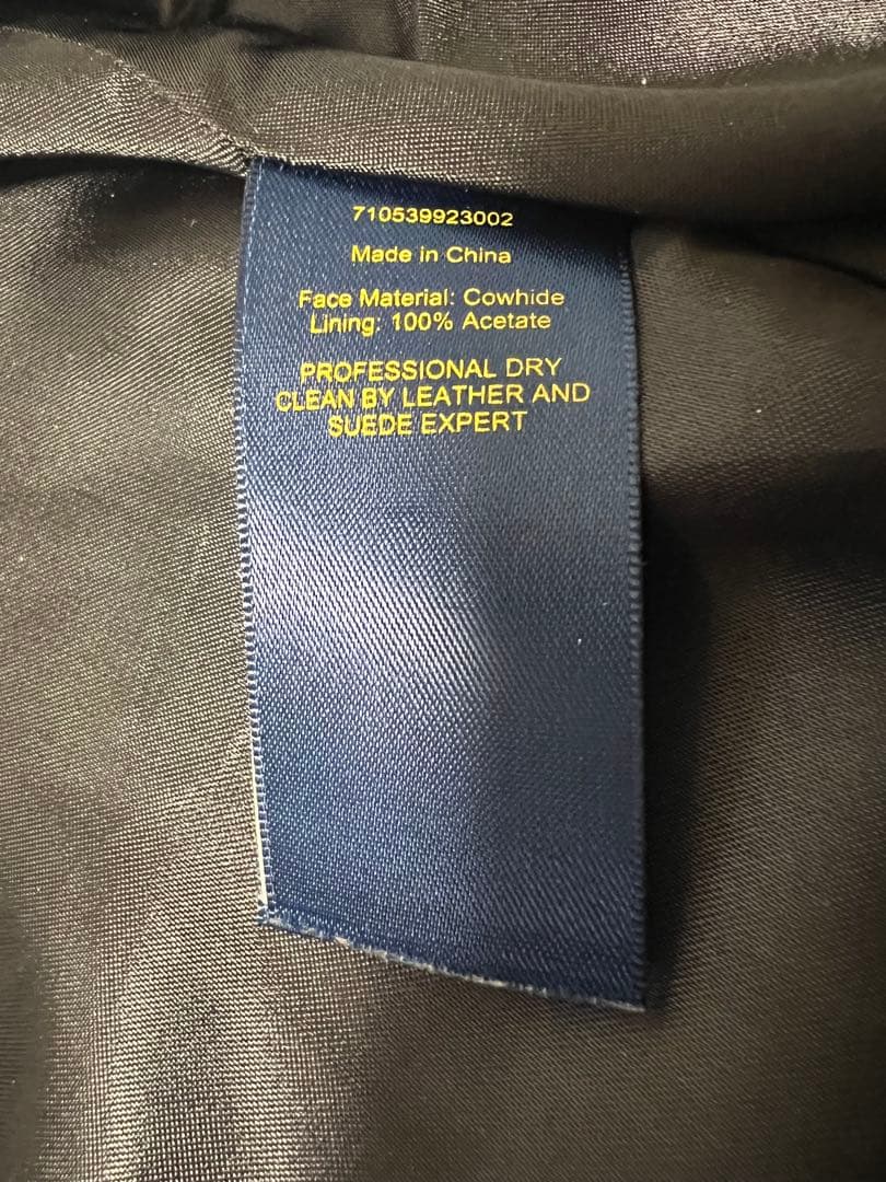 POLO RALPH LAUREN 牛革ライダースジャケット 個人デザイン変更品