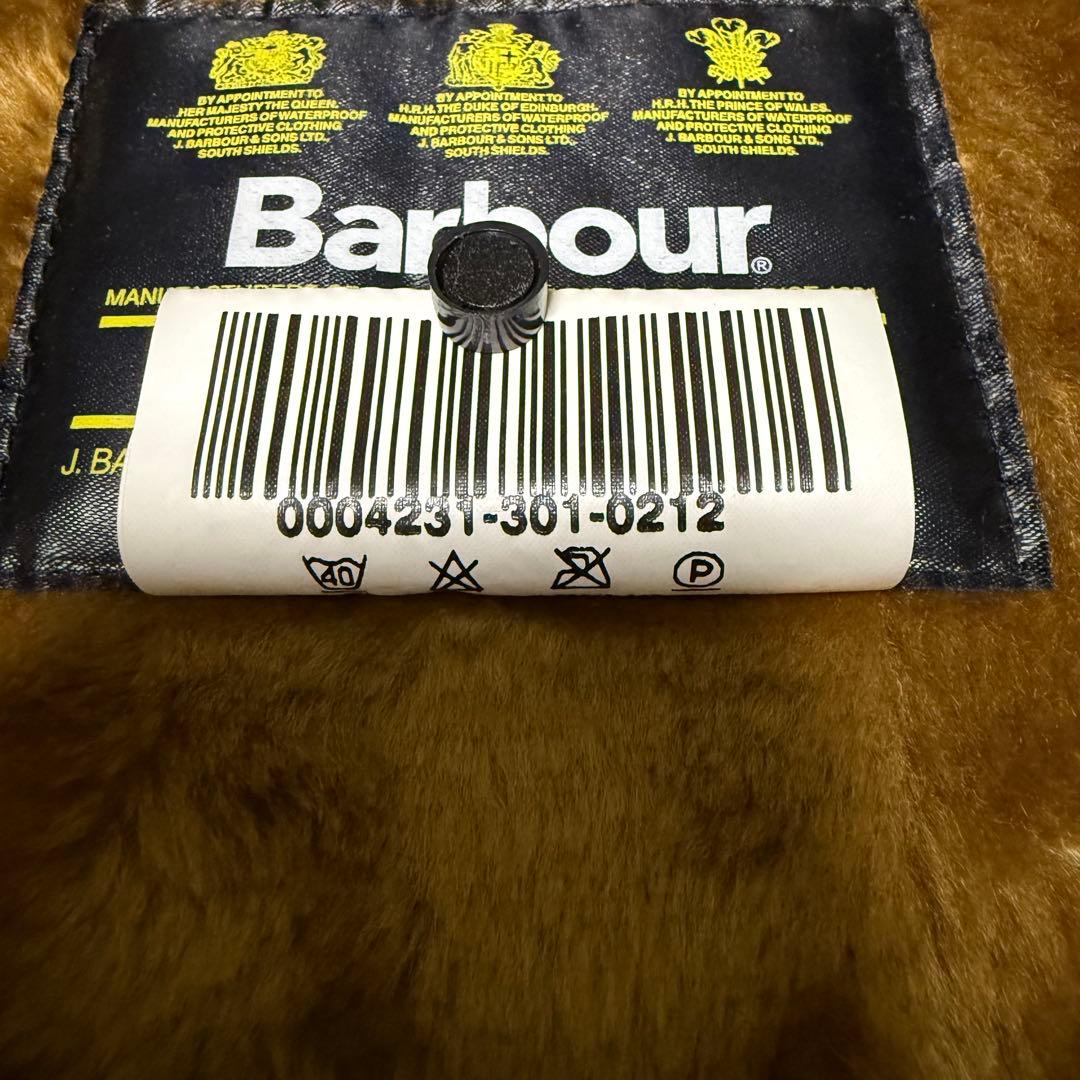 【ミント】C40 Barbour バブアー A297 ライナー パイルライニング
