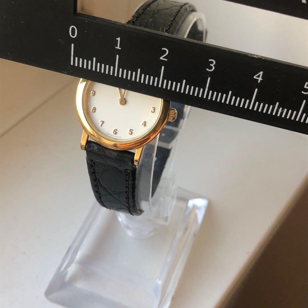 【美品】オメガ　OMEGA パール文字盤　レザーバンド　腕時計