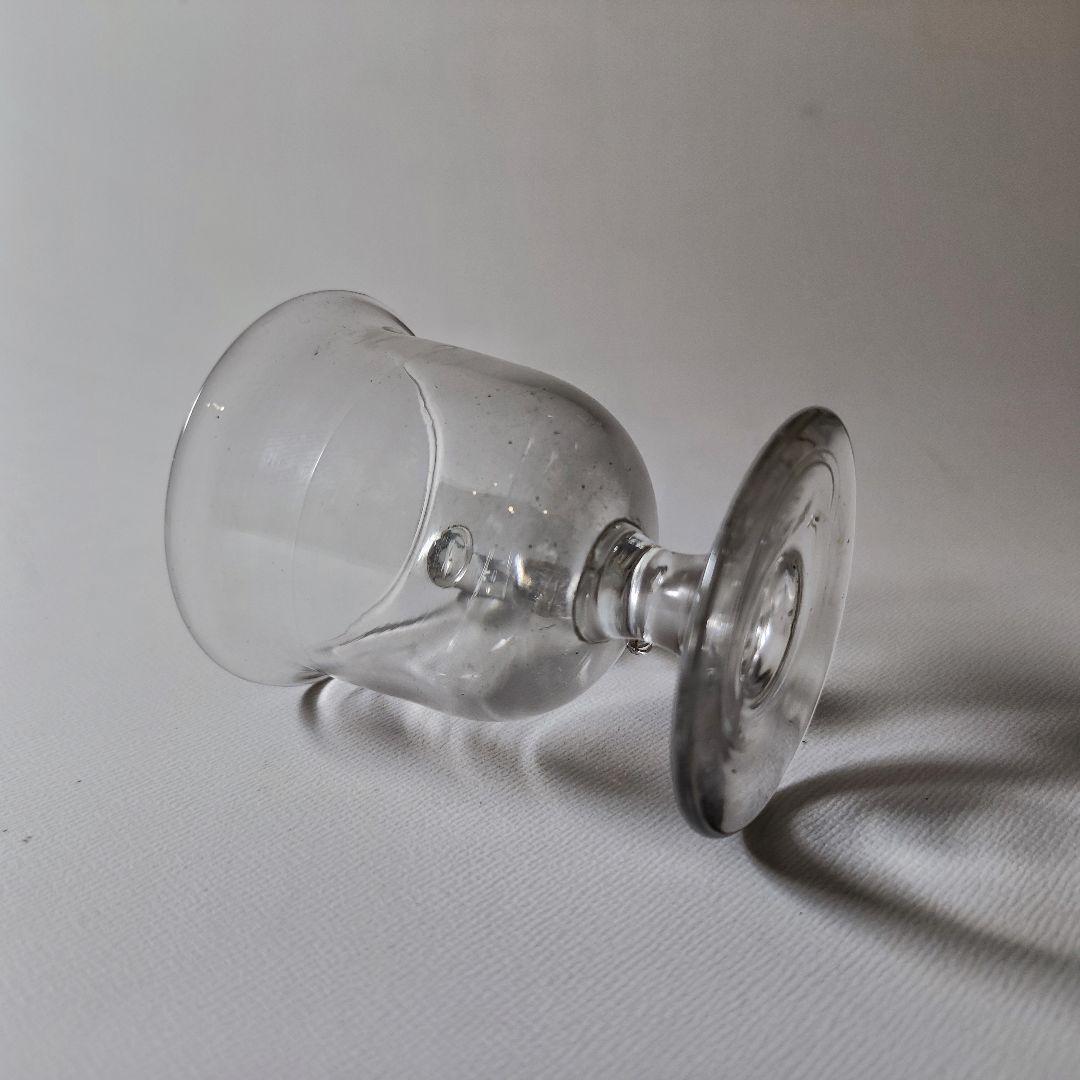 手付きアイスクリームコップ　【和ガラス　江戸ガラス　プレスガラス】