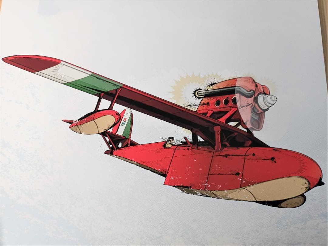 紅の豚　ポルコ　スタジオジブリ　限定100枚　カコ　ファインジークレープリント