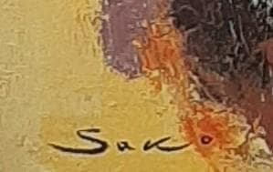 佐光亜紀子、「月の天使」、希少画集の額装画、四季、風景、人気作品