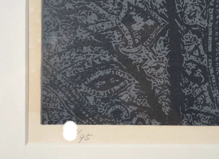 加山又造 レースの裸婦1 石版画挂额