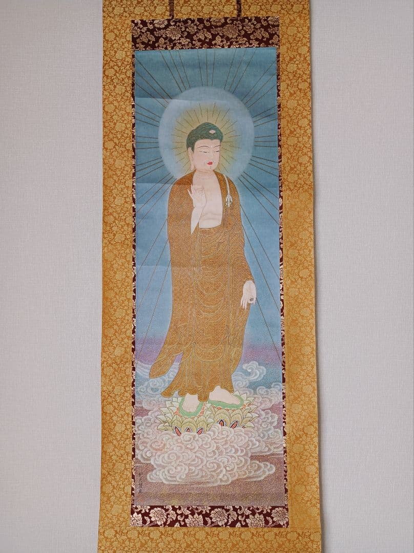 レア 彰久 軸 開運 厄除 絵 阿弥陀如来 蓮 極楽浄土 仏