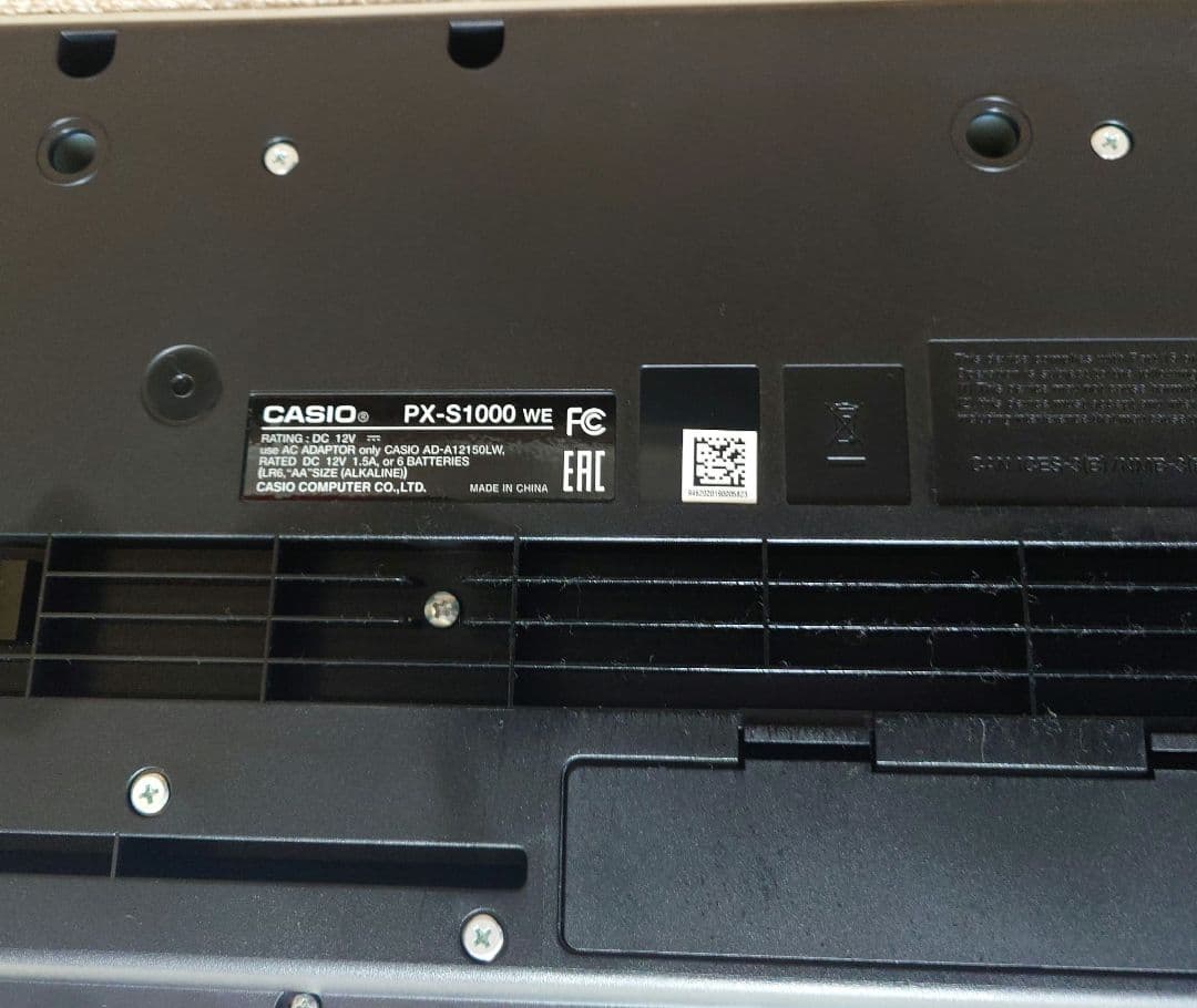 CASIO 電子ピアノ　Privia　2019年製 PX-S1000　ホワイト