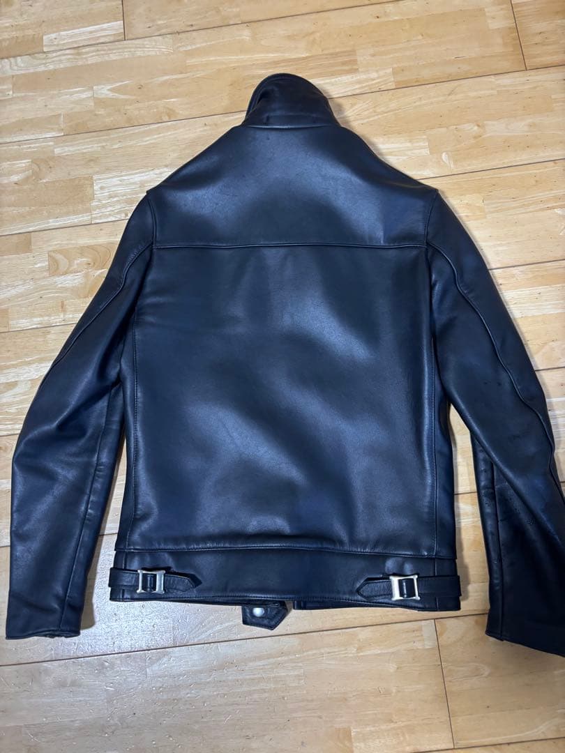 666 本革 シングルライダースジャケット サイズ36 ブラック