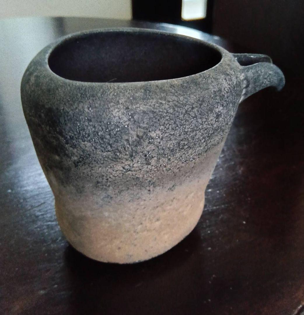 稀少　縄文式焼成　片口　猪口