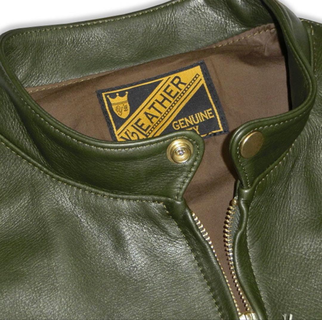 N*ん様 【ディアのような質感】Y2 Leather 水染カウオイル オリーブ4