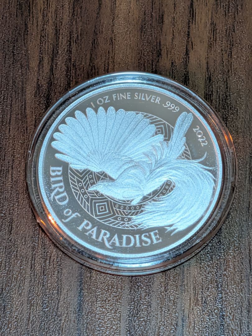 銀貨 1オンス 極楽鳥