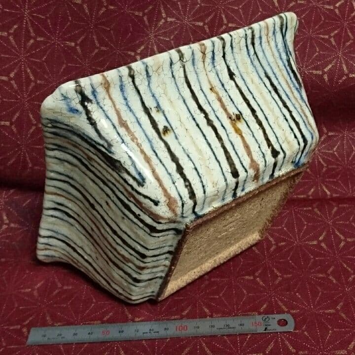 麦藁絵 丸福 大角鉢