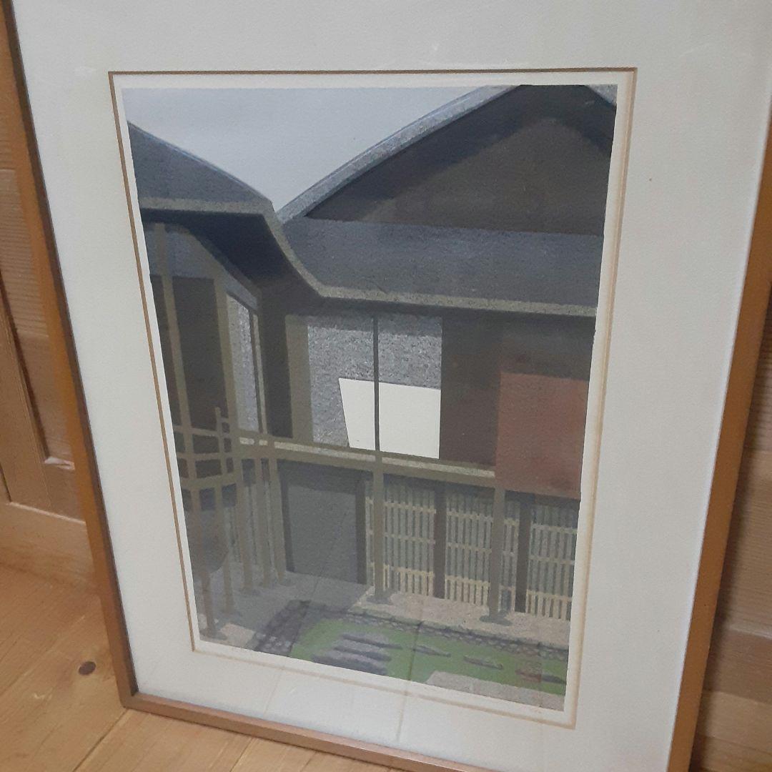 井堂雅夫　木版画　桂離宮 Ⅰ　1983年