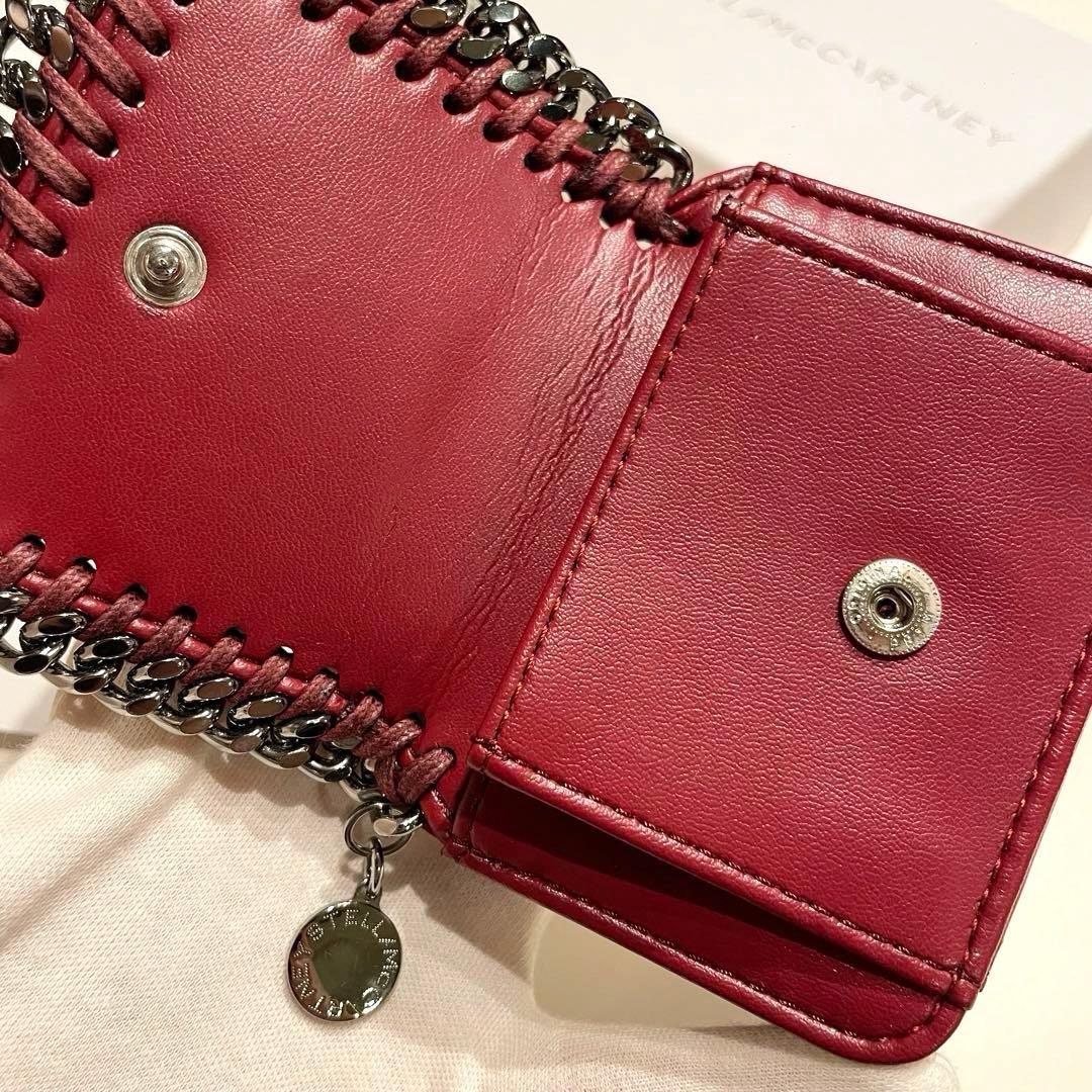 値下げ⭐︎ 美品 Stella McCartney ファラベラ 三つ折り財布 赤