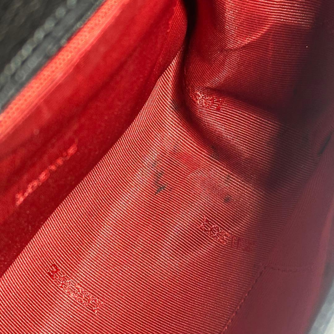 LOEWE ロエベ アナグラム スタッズ レザー ショルダーバッグ ブラック