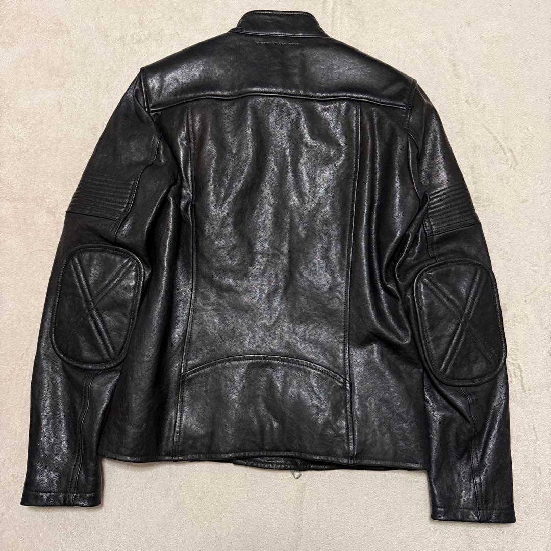美品　ディーゼル　ラムレザージャケット　46 M 黒