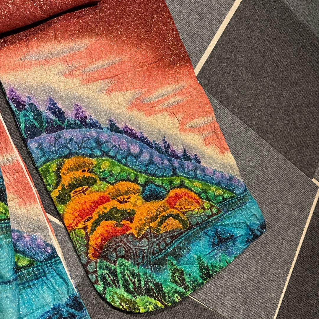 【1/1】振袖（作家物）☆風景画（紅色）