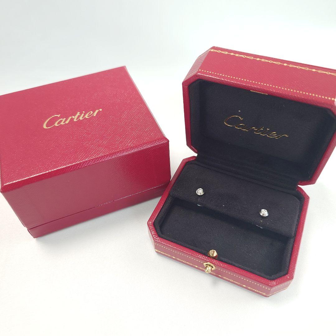 【美品】カルティエ ダムール ミディアム MM ピアス 6916